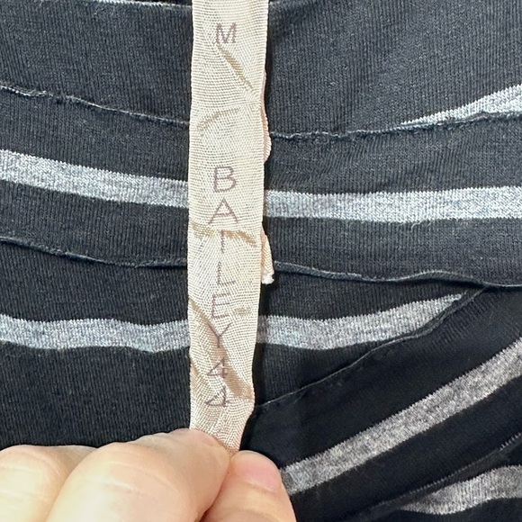 Bailey 44 - Black and Gray Striped Wrap black and grey top - medium - Picture 3 of 3